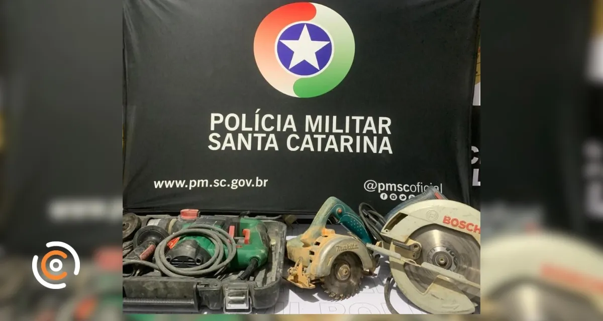 Homem é preso após tentar furtar ferramentas de construção em Mafra