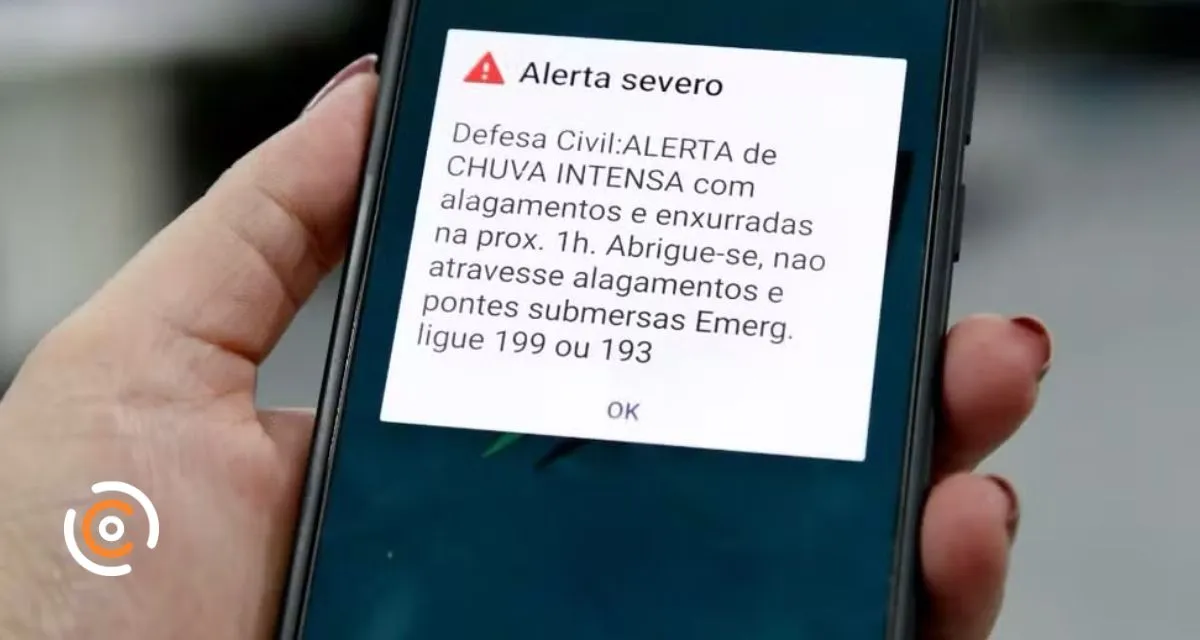 Entenda as diferenças entre o SMS da Defesa Civil e o novo sistema de alerta automático