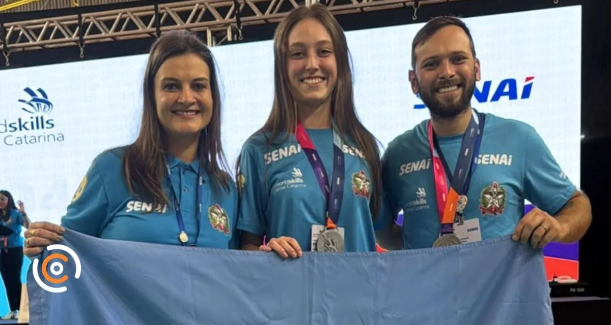 Estudante do SENAI Canoinhas conquista medalha de prata na etapa estadual da WorldSkills 2026