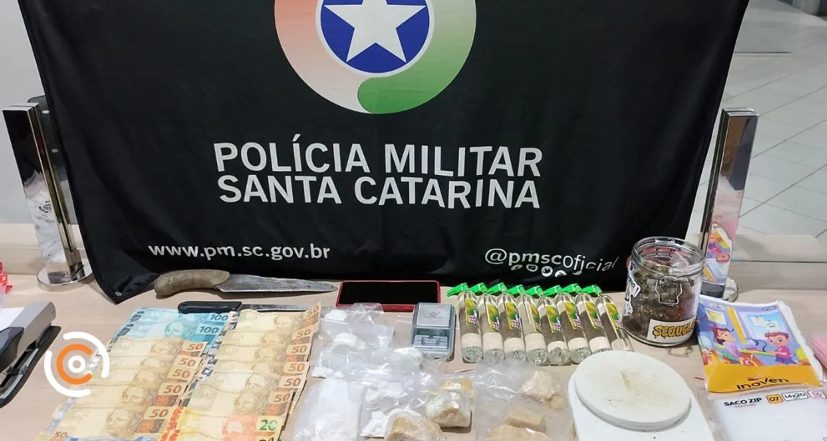 Polícia Militar apreende grande quantidade de drogas em Três Barras