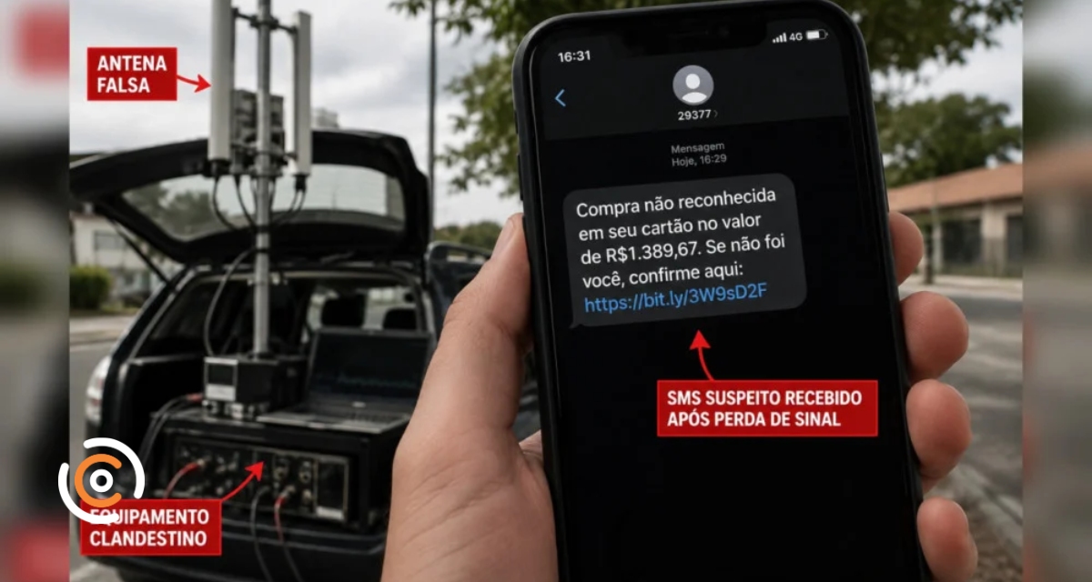 Celular perde o sinal e recebe SMS? Golpe da antena falsa preocupa usuários