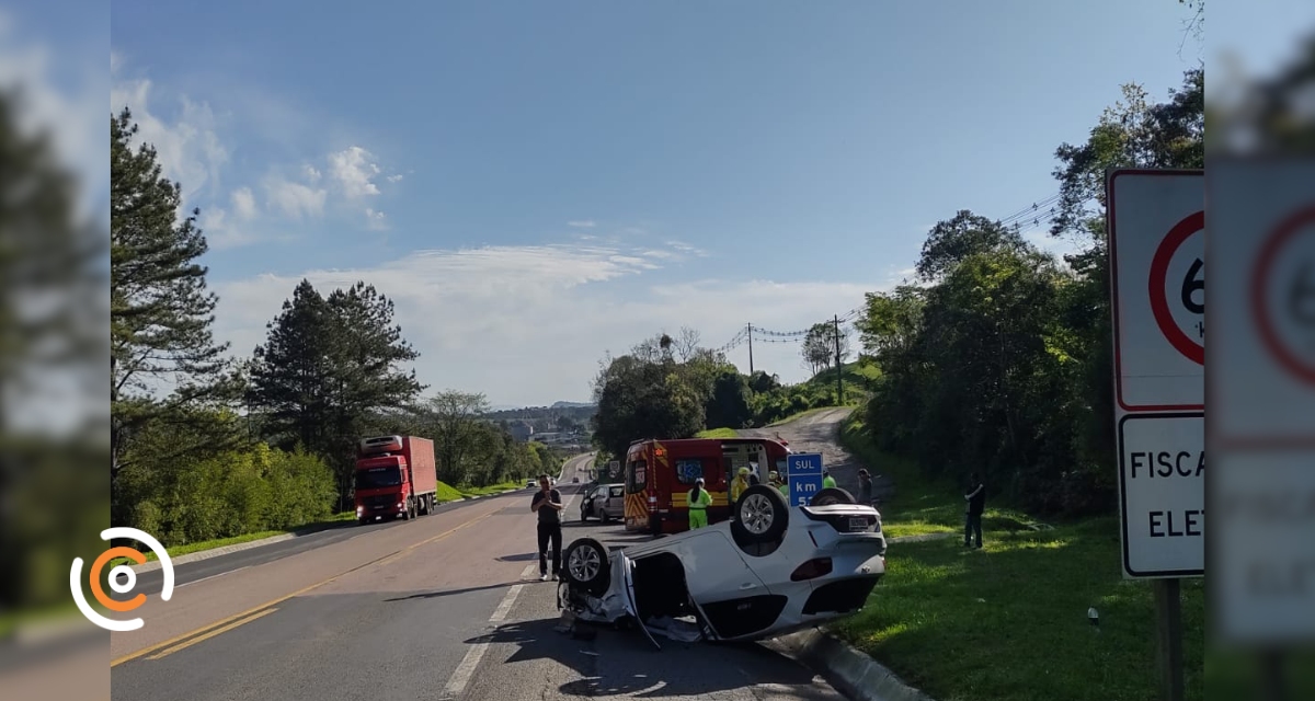 Acidente na BR-116 em Papanduva mobiliza equipes de resgate