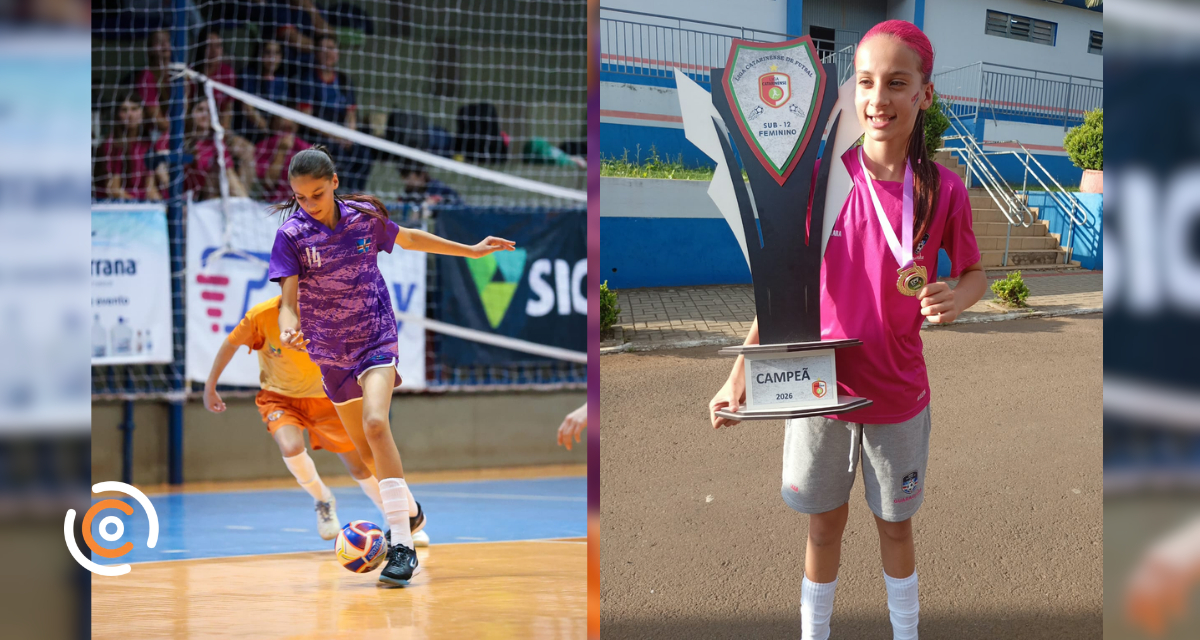 Atleta de Canoinhas conquista título estadual sub-12 de futsal
