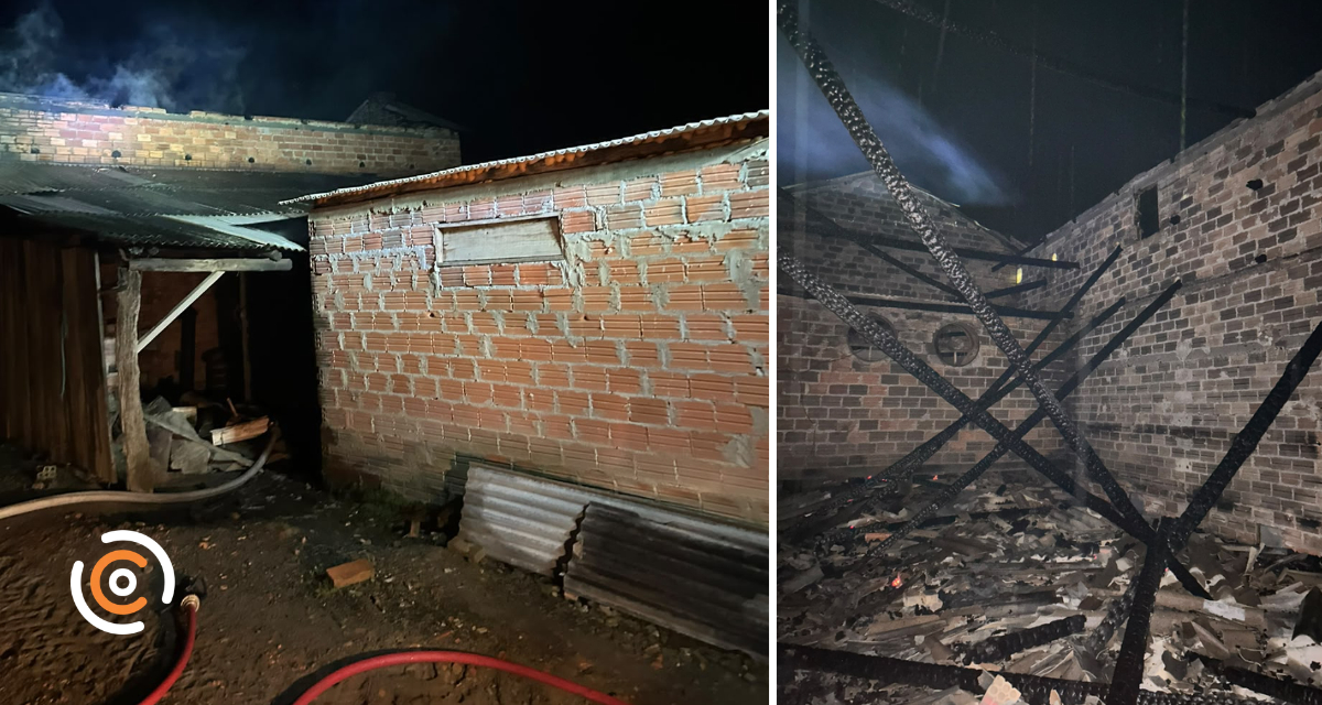 Incêndio atinge estufa de fumo no interior de Papanduva