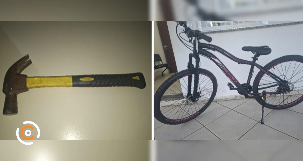 Homem rouba bicicleta de loja e agride funcionário com martelo em Itaiópolis