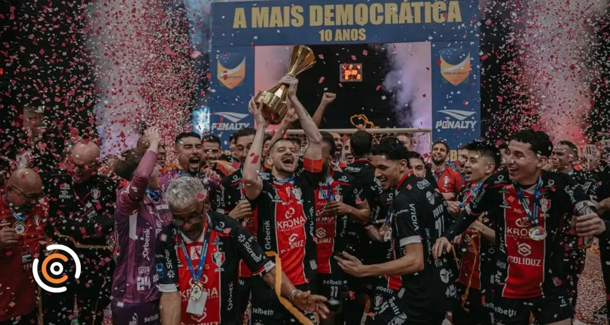 Joinville goleia o Minas e conquista título inédito da Copa do Brasil de Futsal
