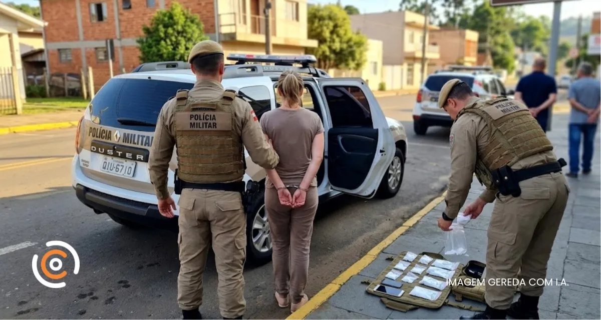Mulher com mandado de prisão por tráfico e organização criminosa é detida com cocaína em Três Barras