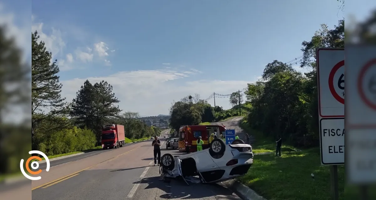 Acidente na BR-116 em Papanduva mobiliza equipes de resgate