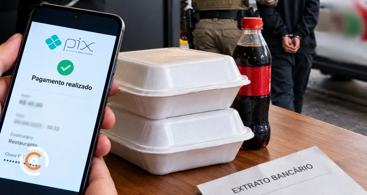 Adolescente envia PIX falso para restaurante e é apreendido durante a entrega em Mafra