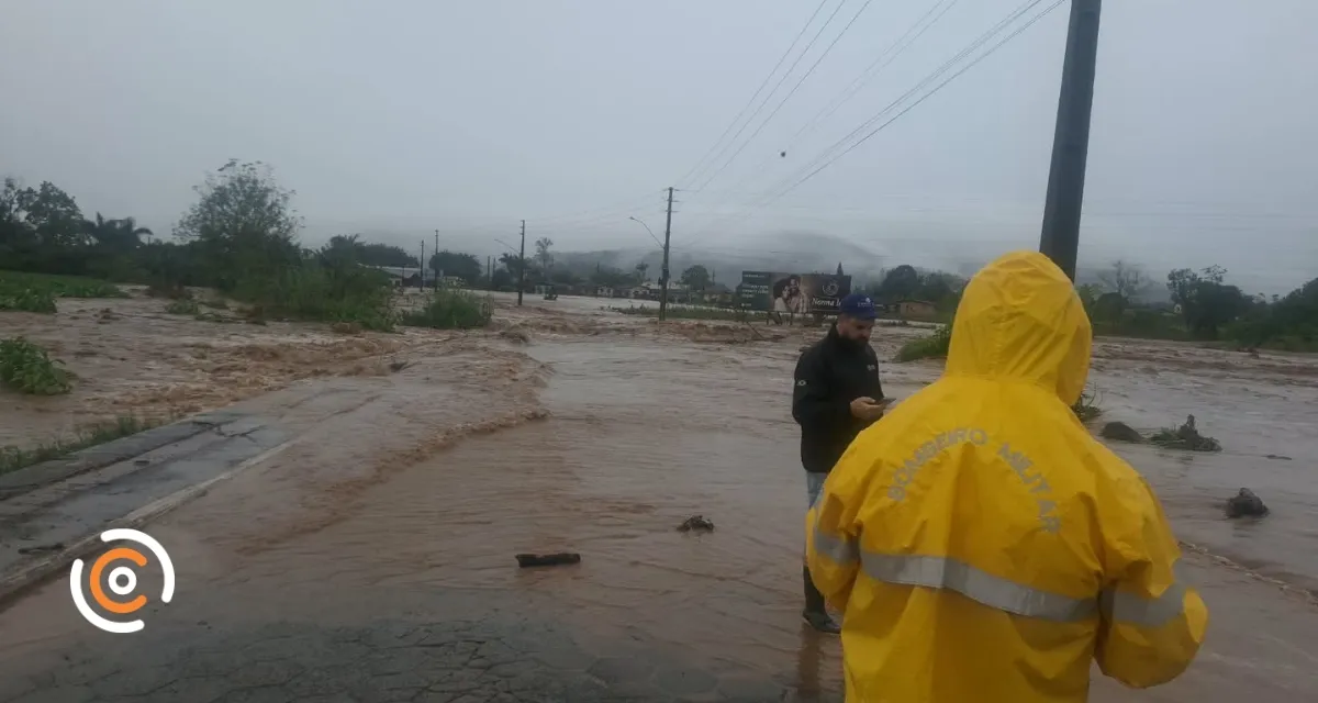 Chuvas intensas atingem 60 municípios em Santa Catarina