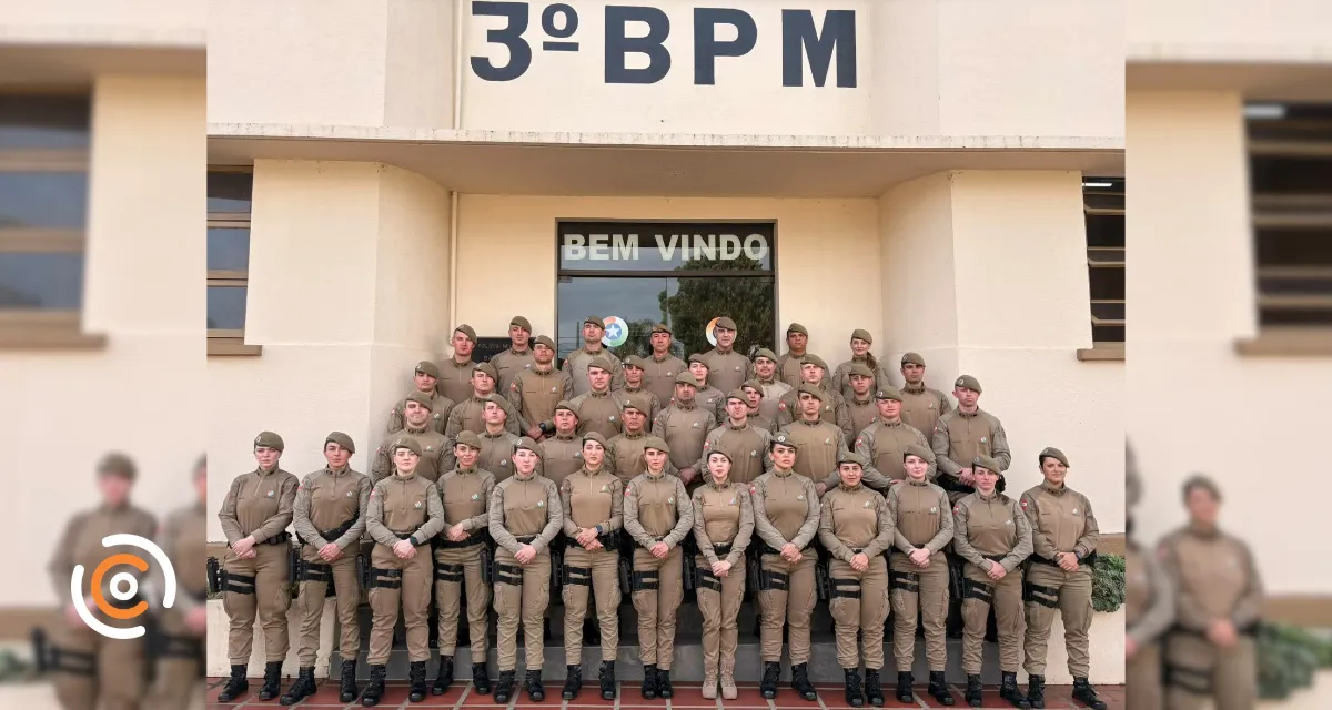 3º BPM forma 30 novos soldados temporários da Polícia Militar em Santa Catarina