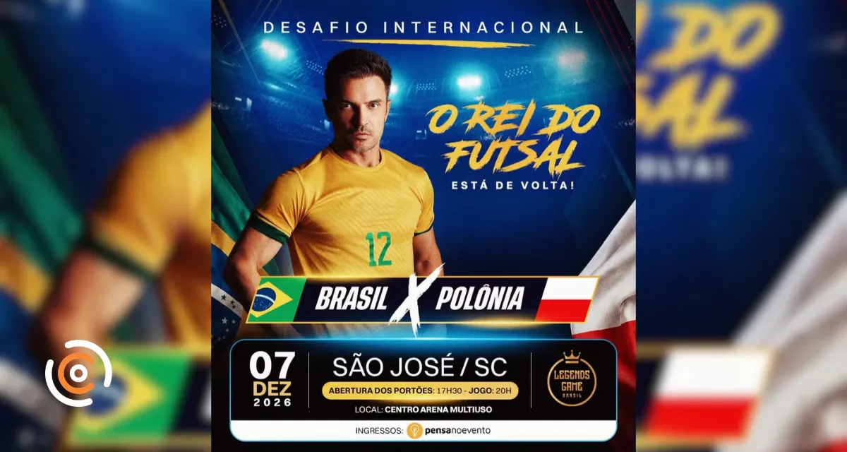 Falcão lidera seleção brasileira em jogo contra a Polônia em Santa Catarina