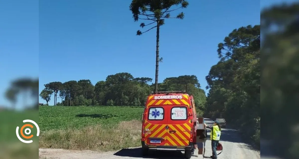 Motociclista fica ferido após queda em Major Vieira