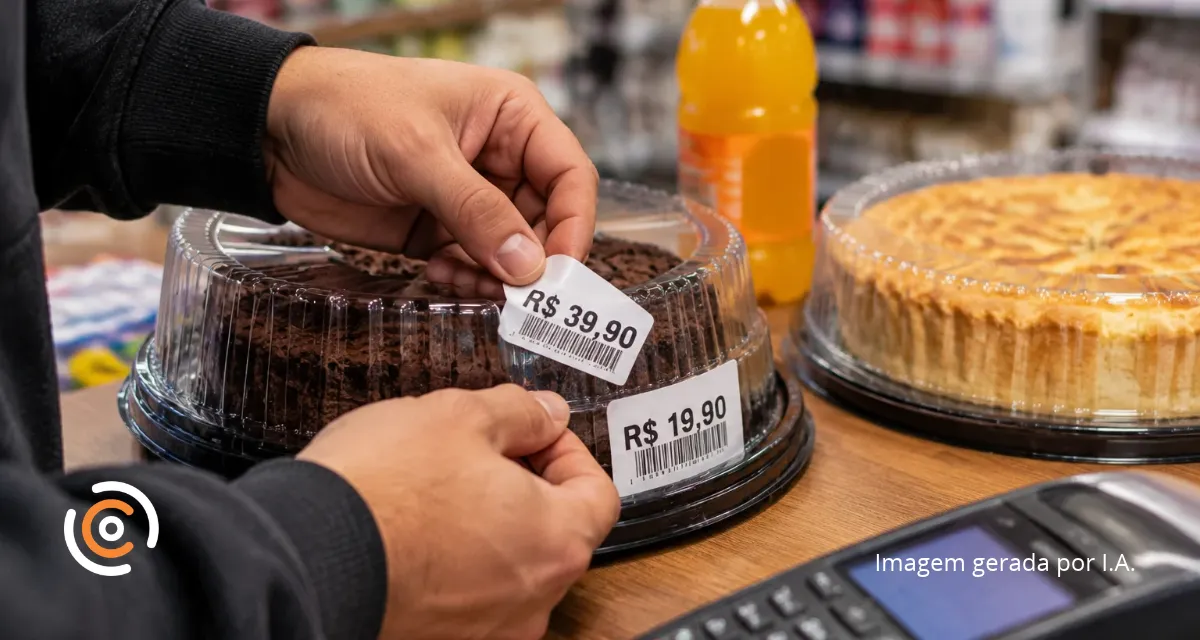 Homem troca etiquetas de preços para pagar menos por produtos em comércio de Canoinhas