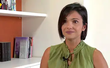 Frame/TV Brasil Brasília, 14/07/2023, A servidora Pública, Patrícia Lins, durante entrevista sobre o Julho Verde-Escuro que conscientiza sobre prevenção ao câncer ginecológico. Foto: Frame/TV Brasil